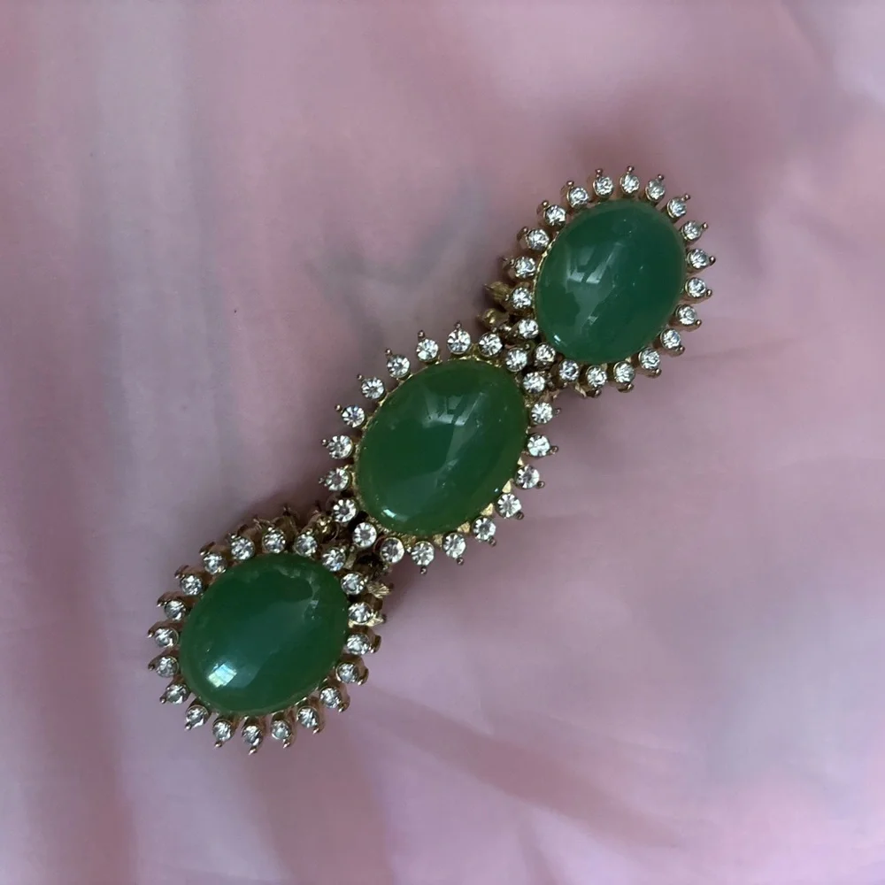 Tasha Green and Gold Bracelet - Picture 2 of 4